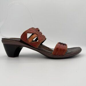 Naot Brown Leather Sandal Comfort Strappy 41
